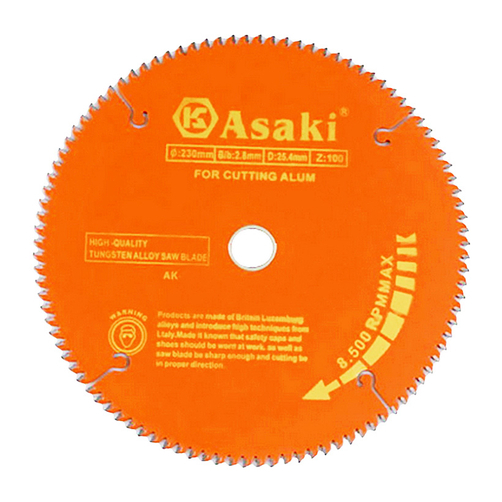 Lưỡi cắt gỗ + nhôm cao cấp Asaki AK-8685, 12″/40T