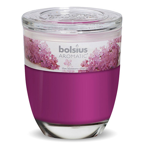 Ly nến thơm Bolsius Lilac Blossom BOL7884 295g hoa tử đinh hương