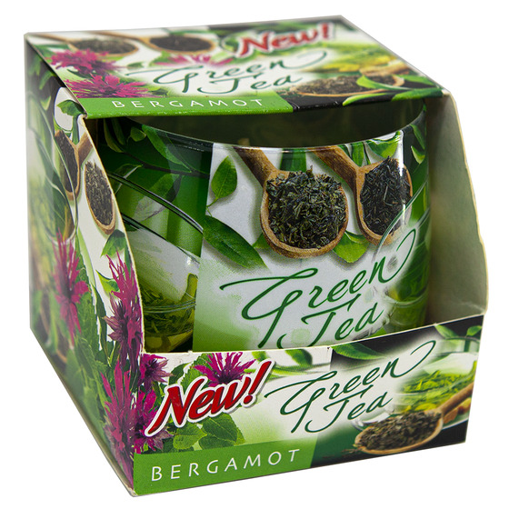 Ly nến thơm tinh dầu Bartek Green Tea 100g QT024467 - hương trà xanh