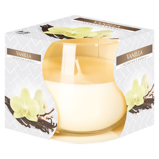 Ly nến thơm tinh dầu Bispol Vanilla 100g QT024456 - hương hoa vani