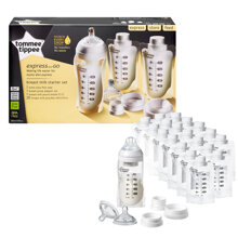 Bộ túi trữ và bình bú sữa tiện lợi Tommee Tippee Express & Go