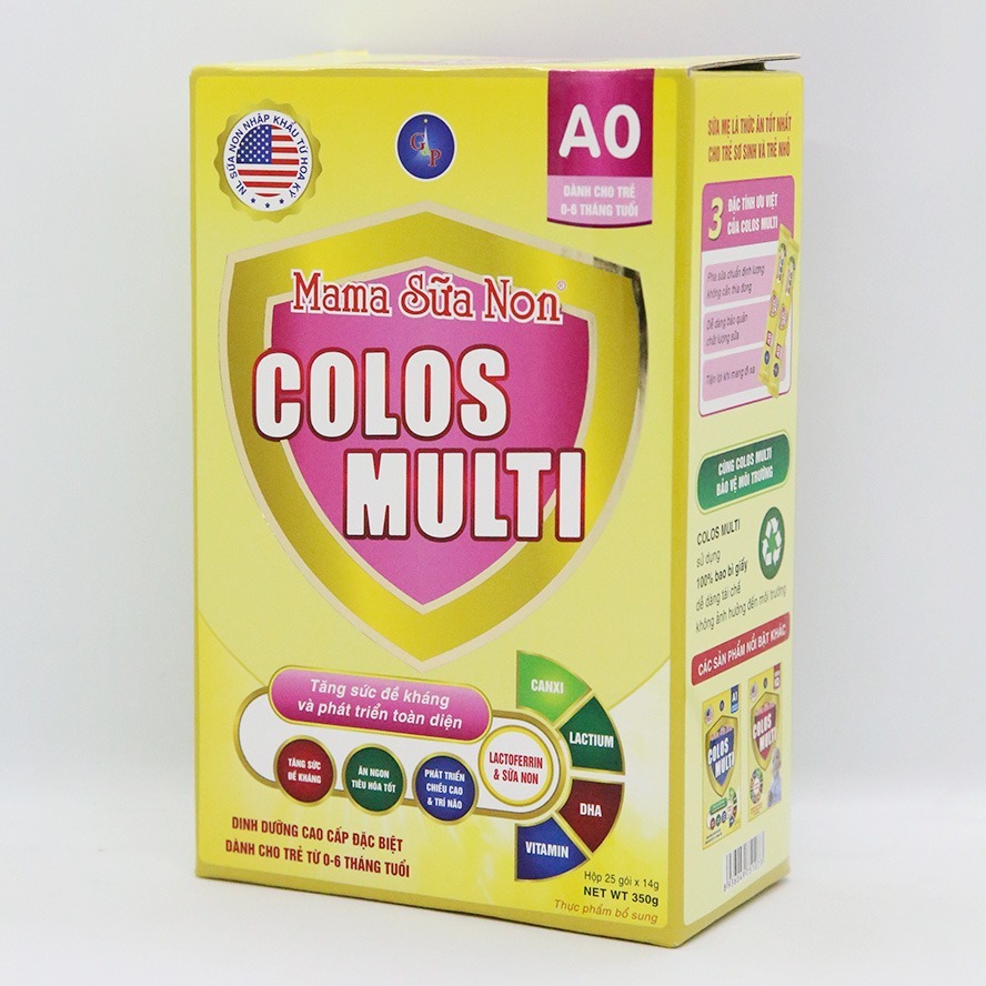 Mama sữa non Colos Multi A0 - 350g (dành cho trẻ từ 0-6 tháng tuổi)