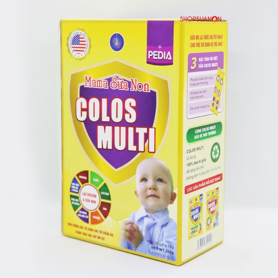 Mama sữa non Colos Multi Pedia - 352g (dành cho trẻ biếng ăn)