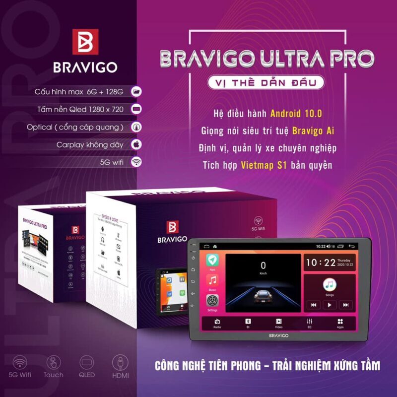 Màn hình Android Bravigo Ultra Pro
