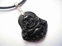 Mặt DC phật di lạc đá đen