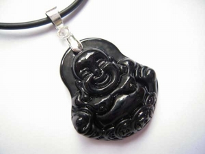 Mặt DC phật di lạc đá đen