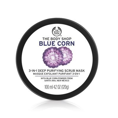 Mặt nạ 3 In 1 tẩy tế bào chết The Body Shop Blue Corn