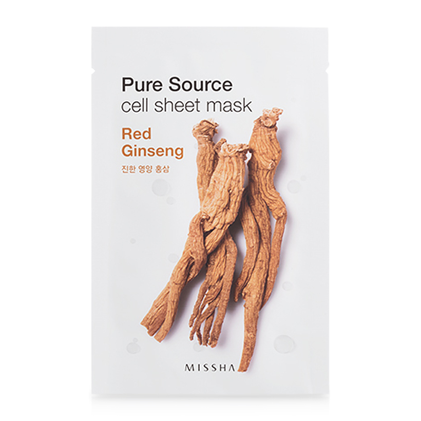 Mặt nạ hồng sâm Missha Pure Source Cell Red Ginseng Sheet Mask 21g