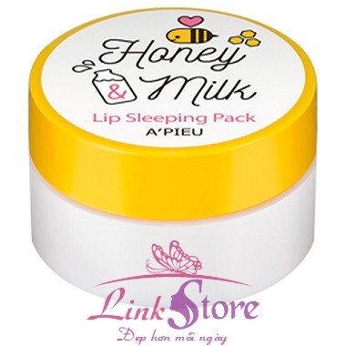 Mặt nạ ngủ môi A'Pieu Honey & Milk Lip Sleeping Pack