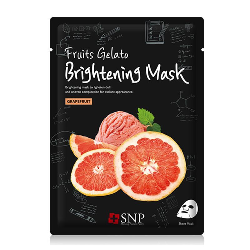 Mặt nạ tinh chất bưởi đông lạnh SNP Fruits Gelato Brightening Mask 25ml