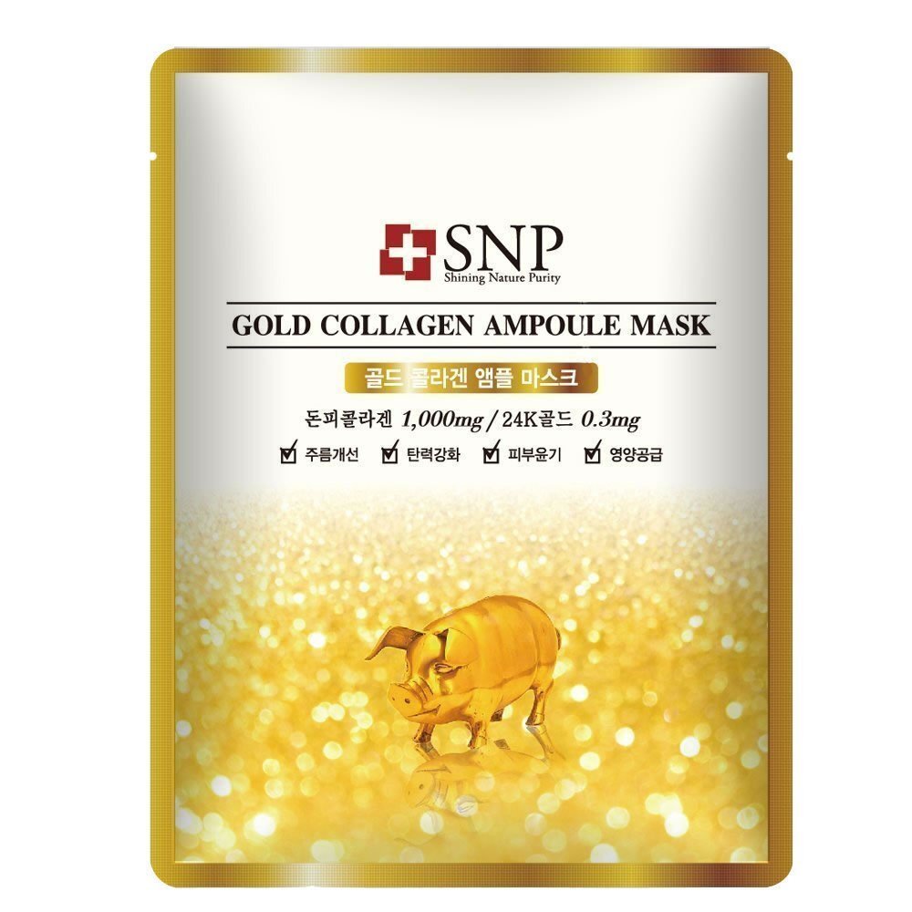 Mặt nạ tinh chất Collagen vàng SNP Gold Collagen Ampoul Mask 25ml