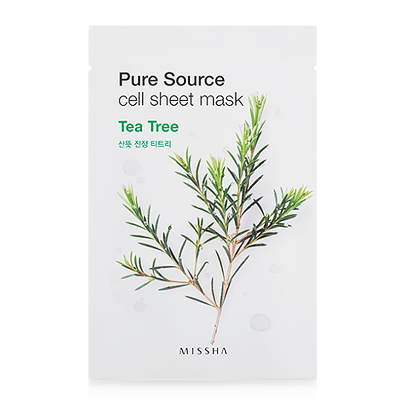 Mặt nạ tràm trà Missha Pure Source Cell Tea Tree Sheet Mask 21g