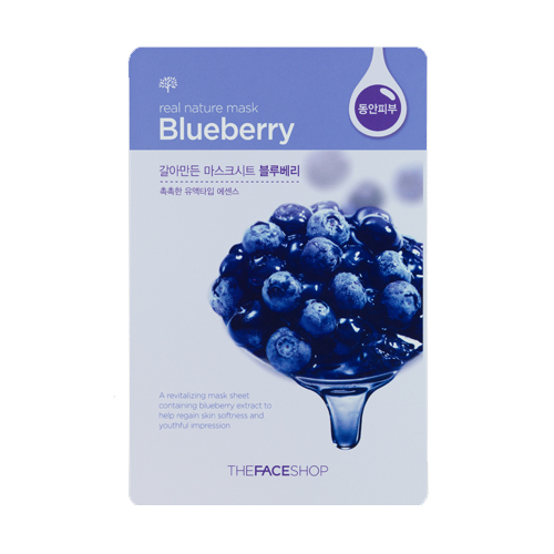 Mặt nạ việt quất Real Nature Mask Blueberry