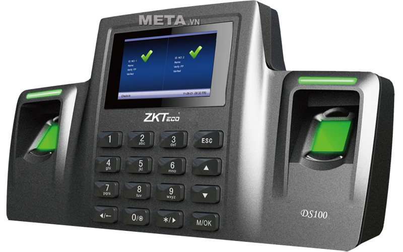 Máy chấm công vân tay và thẻ cảm ứng ZKTeco DS100