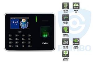 Máy chấm công vân tay ZKTeco K21