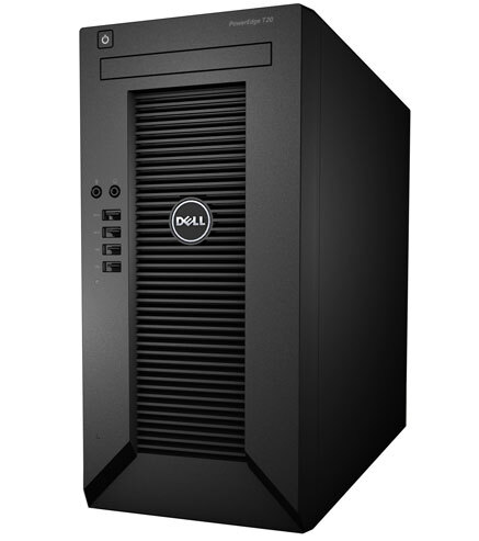 Máy chủ Dell PowerEdge T20 Intel Xeon E3-1225v3 3.2GHz,8MB, 4GB RAM, 1TB SATA HDD, DVDRW, 290W