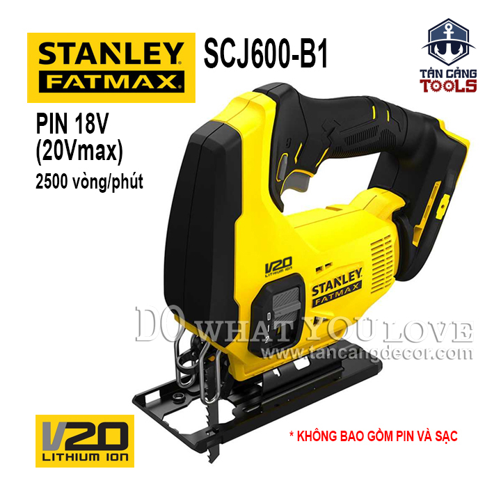 Máy cưa lọng dùng pin 20V Stanley FatMax SCJ600-B1