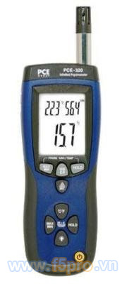Máy đo nhiệt độ, độ ẩm, điểm sương hồng ngoại PCE Group PCE-320