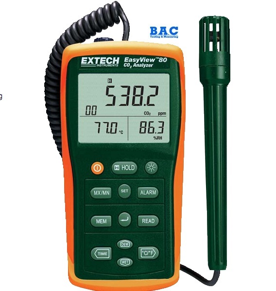 Máy đo khí CO2 nhiệt độ và độ ẩm Extech SD800