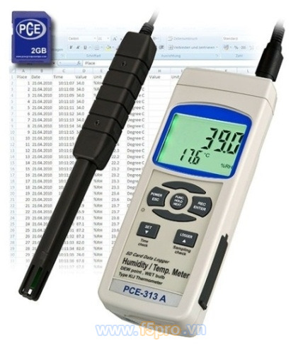 Máy đo nhiệt độ và độ ẩm PCE Group PCE313A (PCE-313A)