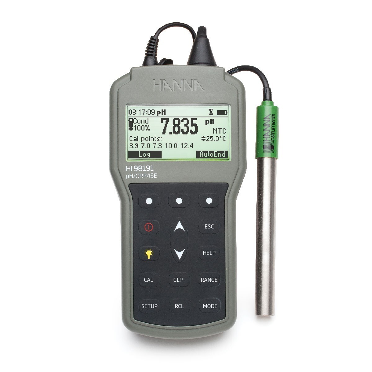 Máy đo pH/ORP/ISE/nhiệt độ chống thấm nước Hanna HI98191 (HI 98191)