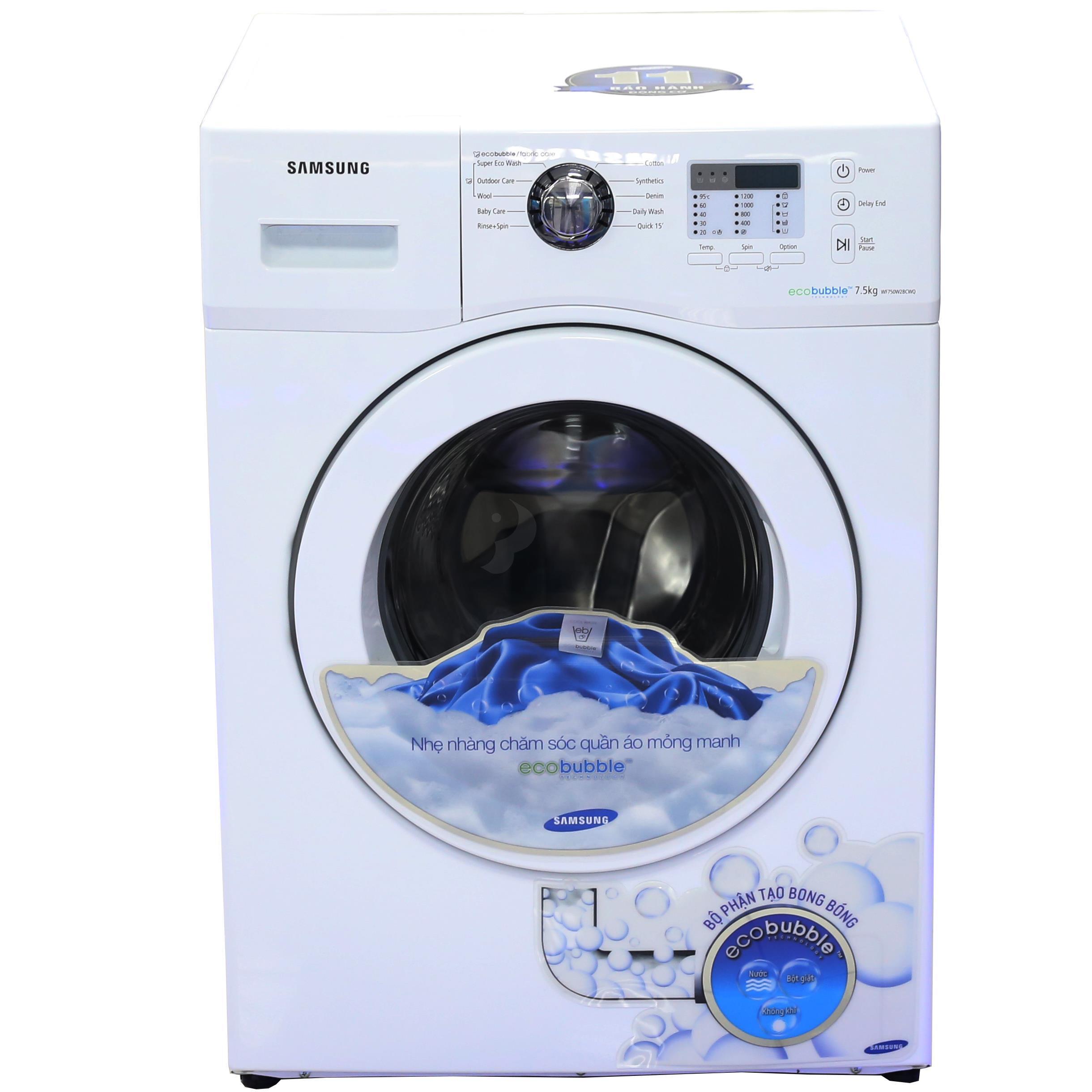Máy giặt Samsung 7.5 kg WF750W2BCWQ/SV