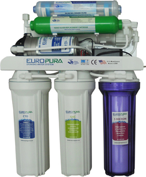 Máy lọc nước Europura EU106I (EU-106L) - Không vỏ, 6 lõi hồng ngoại