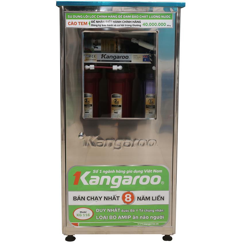 Máy lọc nước Kangaroo KG116NHIEMTU - 6 lõi, vỏ nhiễm từ