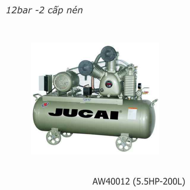 Máy nén khí 2 cấp 5.5HP Jucai AW40012
