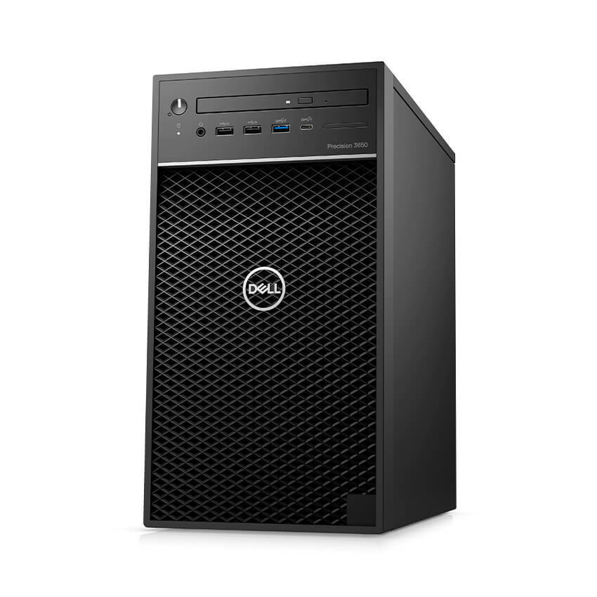 Máy tính để bàn Dell Precision 3650 Tower 42PT3650D25 - Intel Xeon W-1350, 16GB RAM, SSD 256GB, Nvidia T400 4GB
