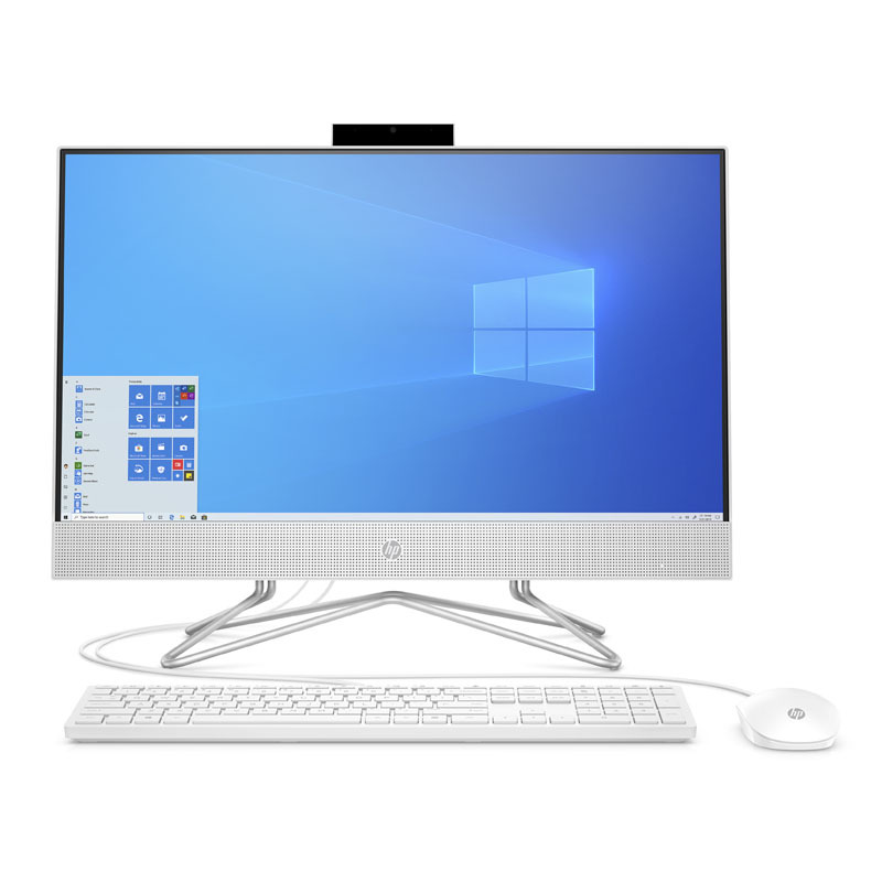 Máy tính để bàn HP AIO 24-df0039d 180N9AA - Intel core i3-10100T, 4GB RAM, SSD 512GB, Intel UHD Graphics, 23.8 inch