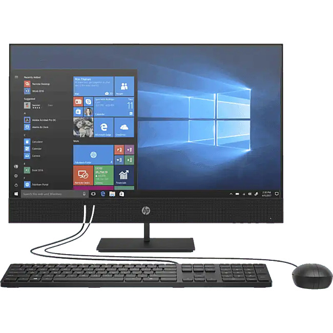 Máy tính để bàn HP ProOne 400 G6 AIO 231F0PA - Intel Core i3-10100T, 4GB RAM, SSD 256GB, Intel UHD Graphics 630, 23.8 inch