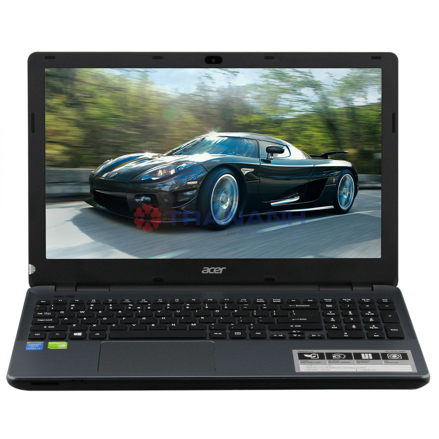 Laptop Acer E5-571G-59BZ - Intel Core  i5 Broadwell 5200U 2.2Ghz, 4GB RAM, 500GB HDD, Nvidia GeForce 820M 2Gb, 15.6 inch