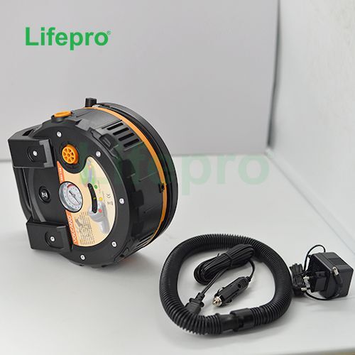 Máy bơm lốp ô tô & bơm khí dùng pin sạc Volcano RCI-120 