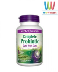 Men vi sinh Webber naturals Complete Probiotic 60 viên