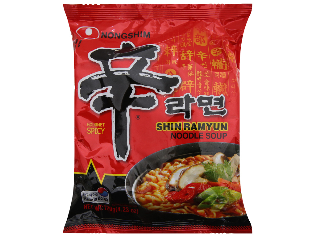 Mì cay Nongshim Shin Ramyun gói 120g