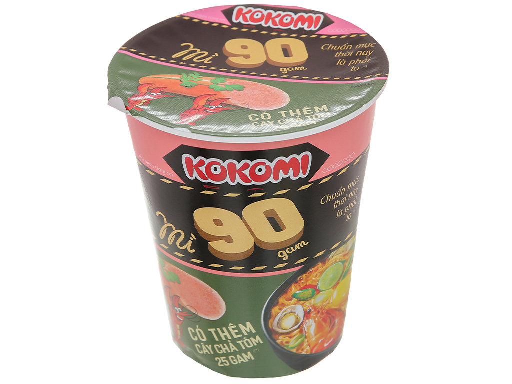 Mì Kokomi Đại vị tôm chua cay (có cây chả tôm) ly 90g