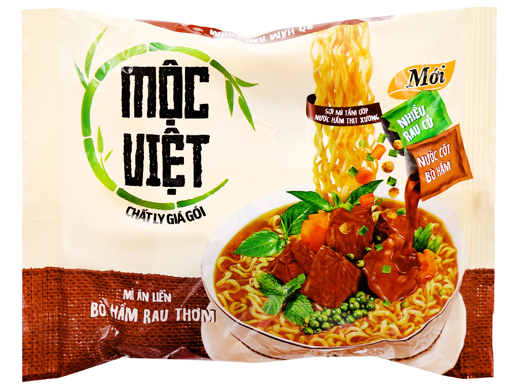 Mì Mộc Việt bò hầm rau thơm gói 75g