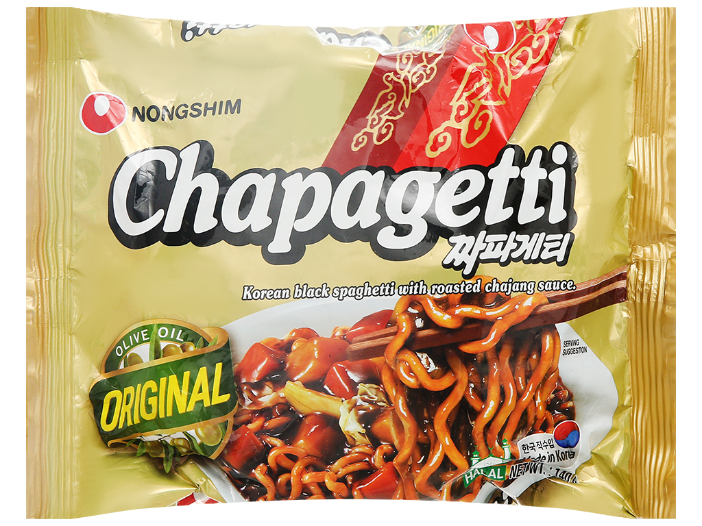 Mì trộn tương đen Nongshim Chapagetti gói 140g