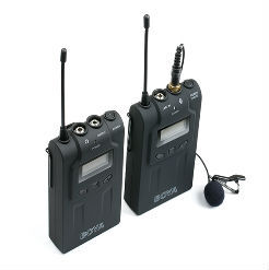 Mic thu âm cài áo không dây cho máy quay UHF Wireless Microphone Boya BY-WM6