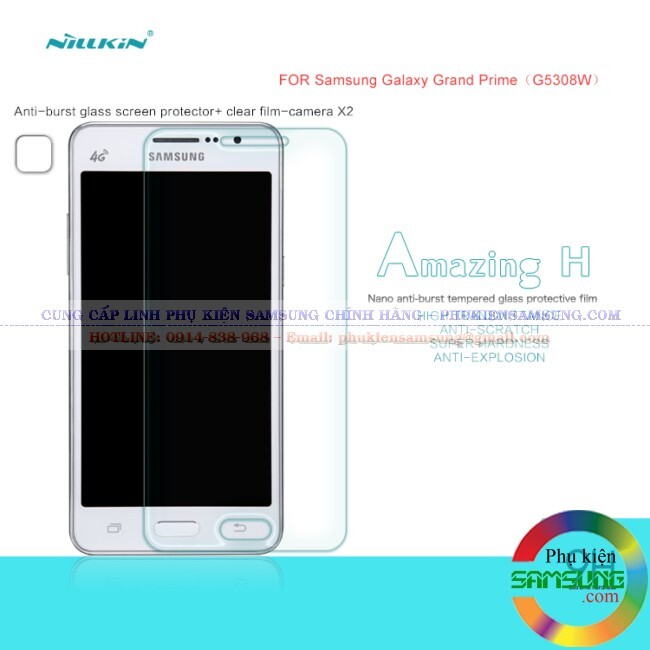 Miếng dán cường lực Samsung Galaxy Grand Prime G530 Nillkin 9H