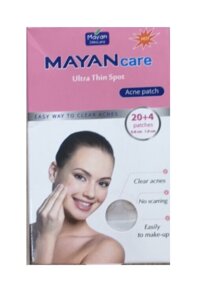 Miếng dán trị mụn Mayan Care Ultra thin Spot Plus 20 miếng