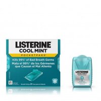 Miếng ngậm thơm miệng, diệt khuẩn Listerine Cool Mint - vỉ 24 miếng