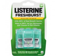 Miếng ngậm thơm miệng, diệt khuẩn Listerine Cool Mint (3 vỉ x 24 miếng)