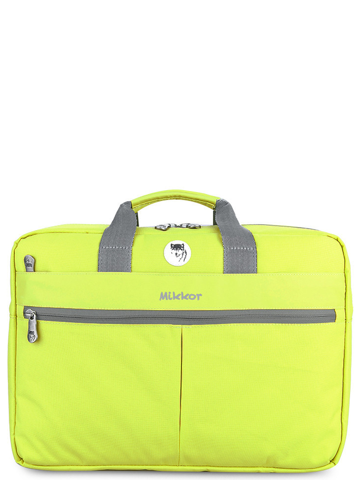 Mikkor Editor Briefcase Light Green