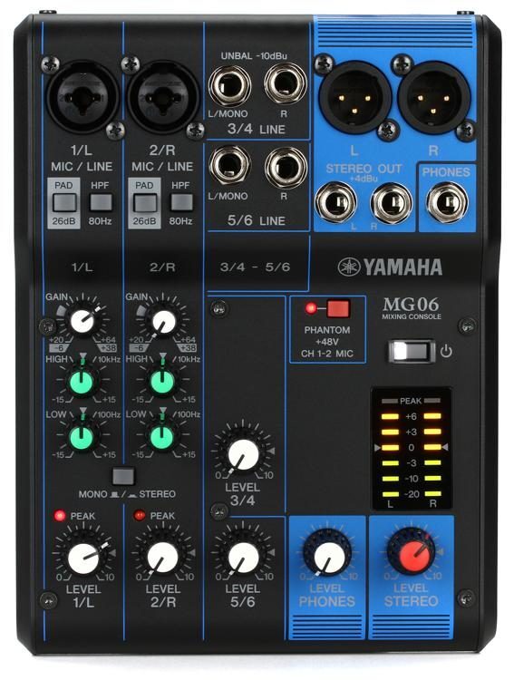 Mixer Yamaha MG06