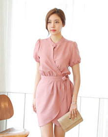 Đầm Linen Vạt xéo