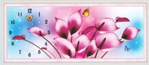 Tranh gắn đá TDD-H428 - Đồng hồ hoa