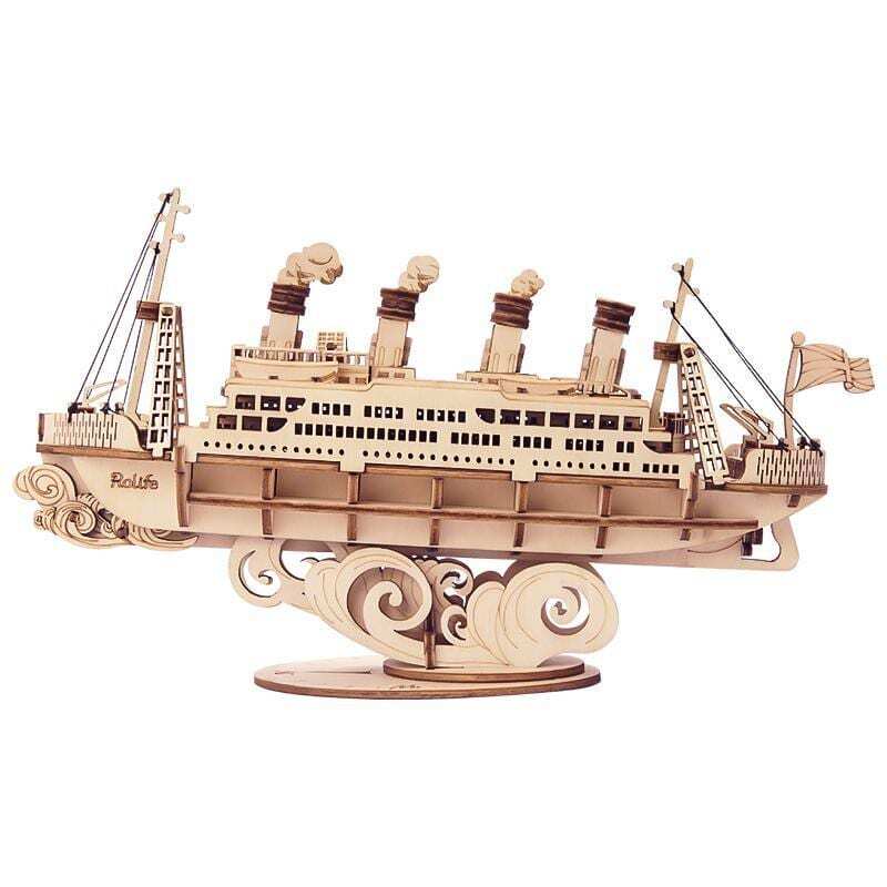 Mô hình gỗ lắp ráp 3D Cruise Ship (Tàu Du Lịch) (Wood Color) - Robotime TG306 - WP139