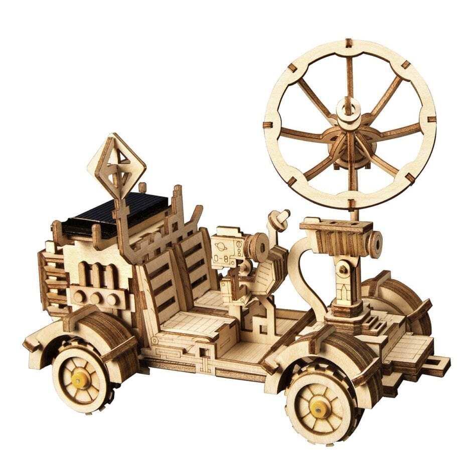 Mô hình gỗ lắp ráp 3D Moon Buggy (Xe Chuyên Chở Trên Mặt Trăng) (Wood Color) - Robotime LS401 - WP028